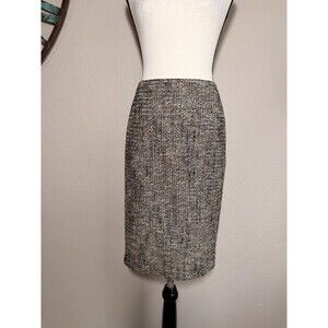 Escada Skirt Brown Tweed Lined Pencil Size 10 EUC (MSRP: $851)